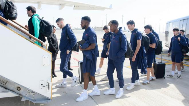 Los leones ya están de viaje de regreso tras caer en la Supercopa (Foto. Athletic Club).