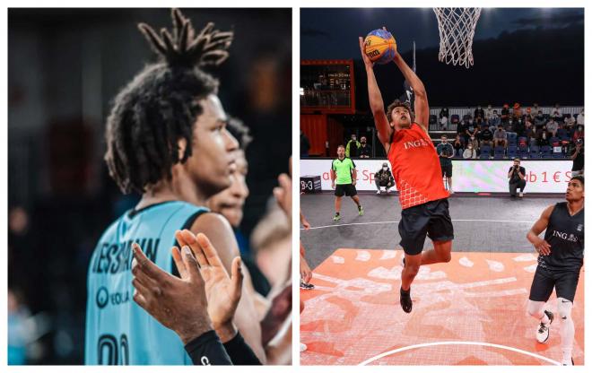 Fabian Giessmann, jugador de 3X3 que jugó el miércoles su primer partido de baloncesto.