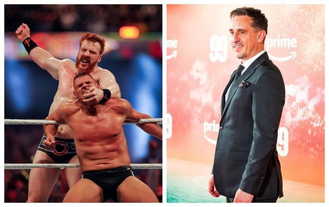 Sheamus y Gary Neville (Fotos: Cordon Press).