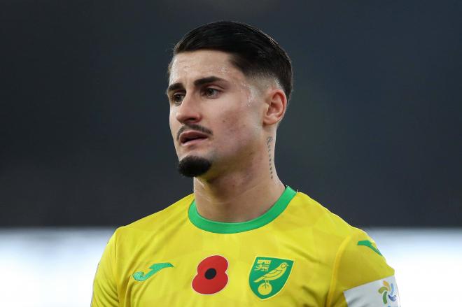 Borja Sainz, durante un partido con el Norwich City (Foto: Cordon Press).