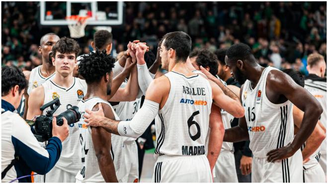 El Real MAdrid sumó otro contundente triunfo a domicilio (foto: Real MAdrid Basket).