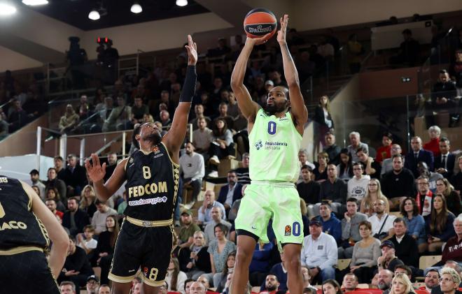 Kevin Punter en el Mónaco - Barça de Euroliga (Foto: @FCBbasket)