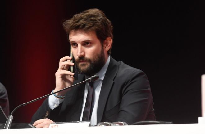 Fernando Carrión, en la Junta del Sevilla 2024 (Foto: Kiko Hurtado).