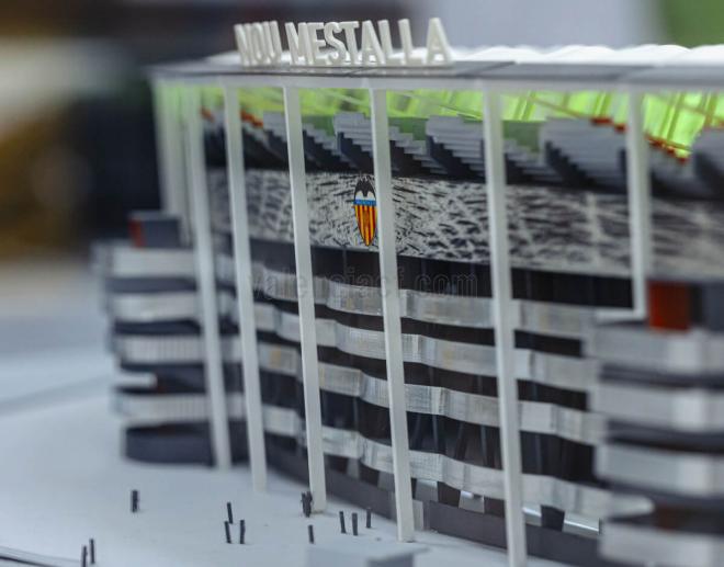 Maqueta del Nou Mestalla