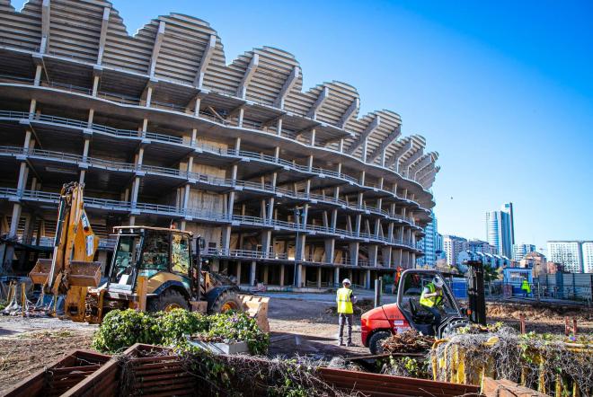 Nou Mestalla en obras