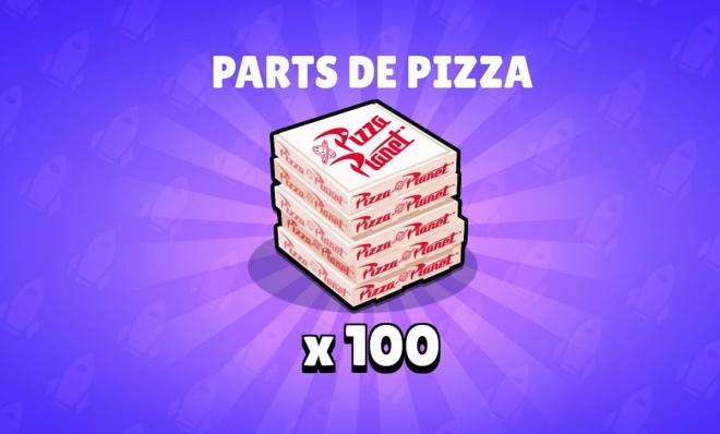 Las partes de pizza gratuitas de Brawl Stars.