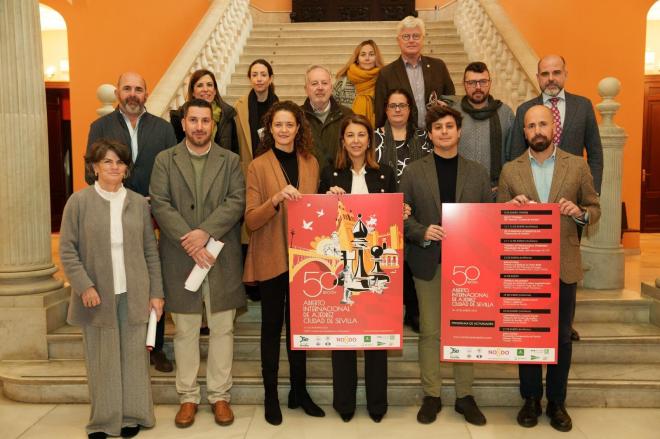 Presentación de la edición número cincuenta del Abierto Internacional de Ajedrez Ciudad de Sevilla.