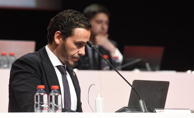 Del Nido Carrasco, durante la Junta de Accionistas 2024 (Foto: Kiko Hurtado).