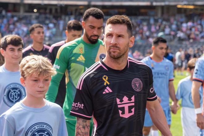 Leo Messi, antes de un partido con el Inter de Miami (Foto: Cordon Press).