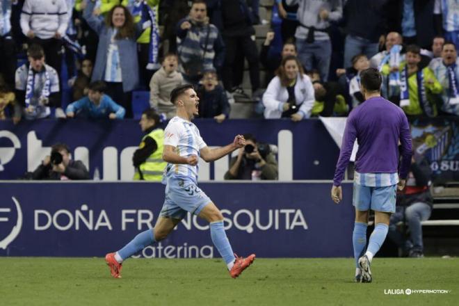 Chupete celebra su primer gol con el primer equipo. (Foto: LALIGA)