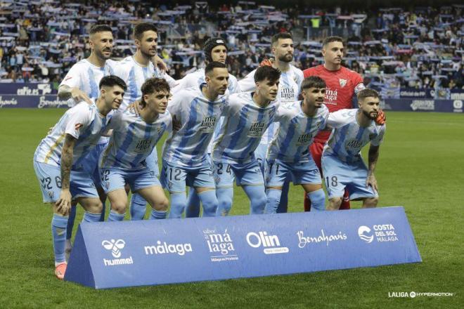 Once del Málaga ante el Deportivo. (Foto: LALIGA)