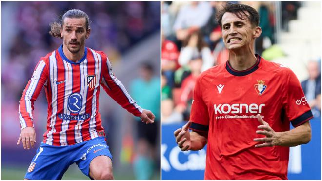 Antoine Griezmann y Ante Budimir. (Foto: Cordon Press)