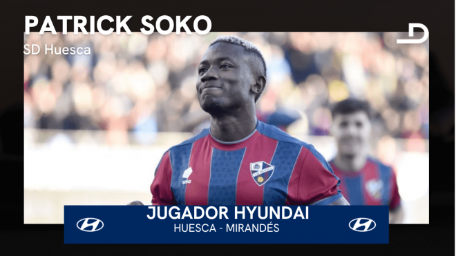 Patrick Soko, Jugador Hyundai del Huesca-Mirandés.