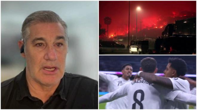 La pesadilla de la Peña madridista en Los Ángeles por los incendios.