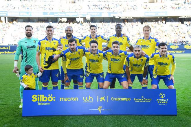 El once del Cádiz frente al Levante (Foto: LaLiga).