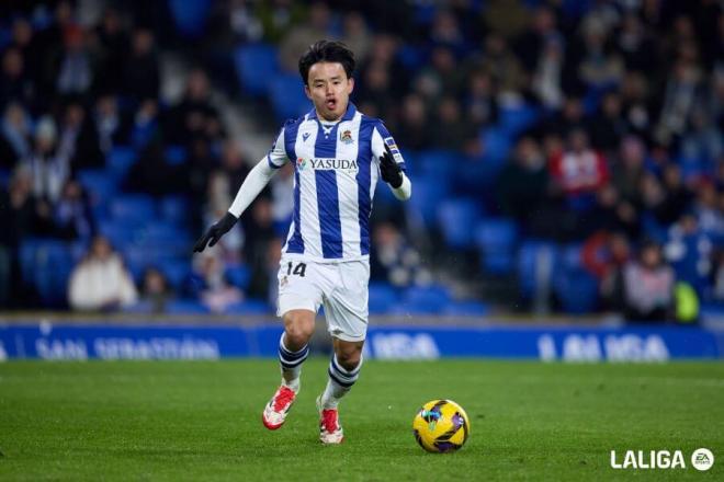 Take Kubo en el Real Sociedad-Villarreal. (Foto: LALIGA)