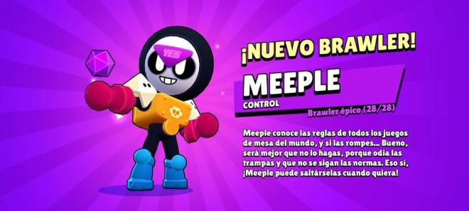 Meeple, el nuevo brawler gratis de Brawl Stars