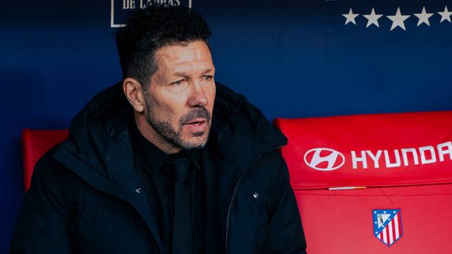 Simeone, en el banquillo del Atlético de Madrid (Cordon Press)