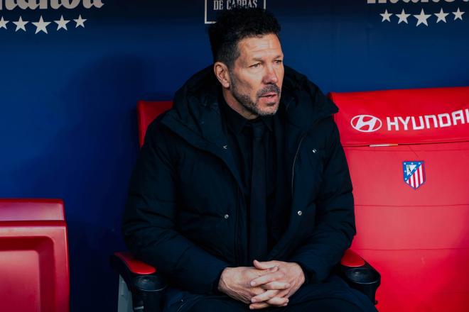 Simeone, en el banquillo del Atlético de Madrid (Cordon Press)