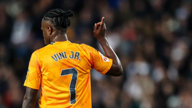 Vinicius Jr en el encuentro frente al Valencia en Mestalla (Foto: Cordon Press)