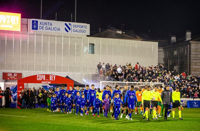 Instantes previos al Ourense-Valencia. (Foto: Valencia CF)