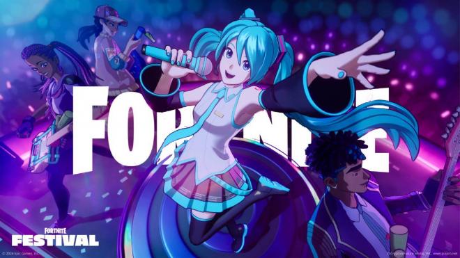 La skin de Hatsune Miku en Fortnite