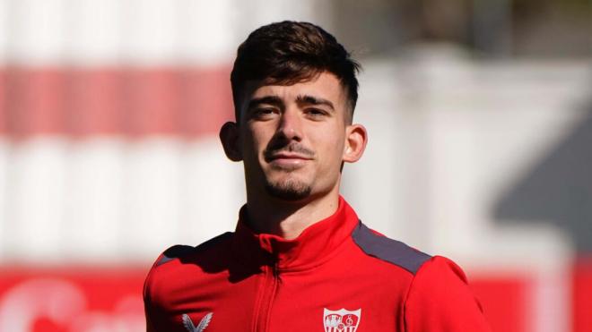 Kike Salas, durante un entrenamiento (Foto: SFC).