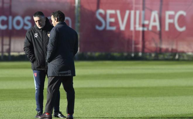 García Pimienta y Del Nido Carrasco, en la sesión del martes (Foto: Kiko Hurtado).