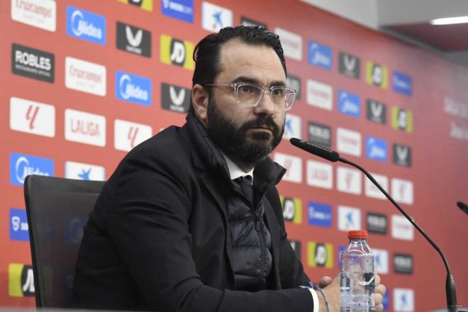 Víctor Orta, en la presentación de Rubén Vargas (Foto: Kiko Hurtado).