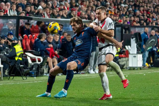 Marcos Alonso, en el Rayo-Celta (Foto: LaLiga).