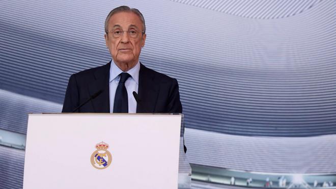 Florentino Pérez, en una junta del Real Madrid (Cordon Press)