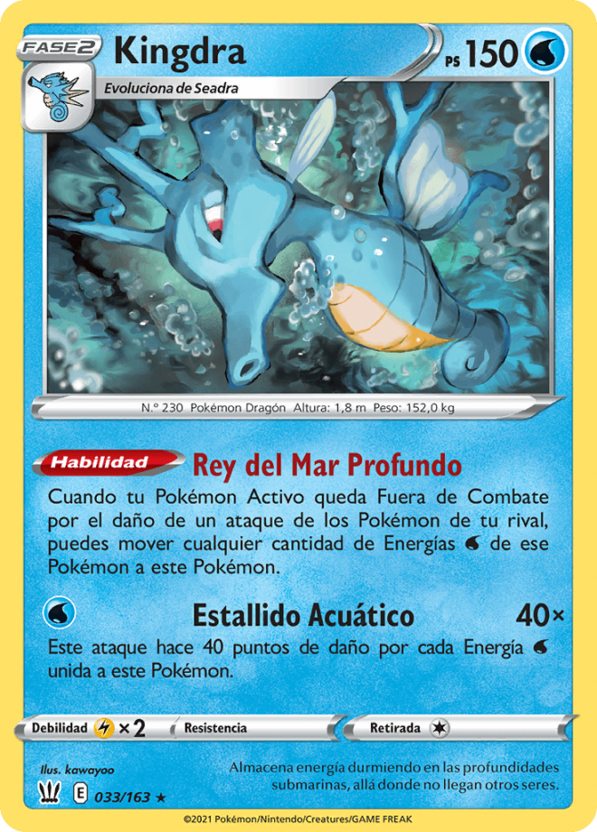 Kingdra debe ser una de las evoluciones pendientes.