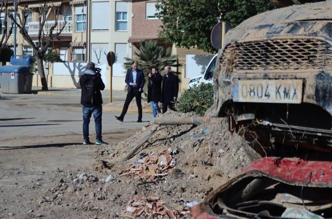 Rafael Louzán baja a la zona cero de la DANA (Foto: RFEF).