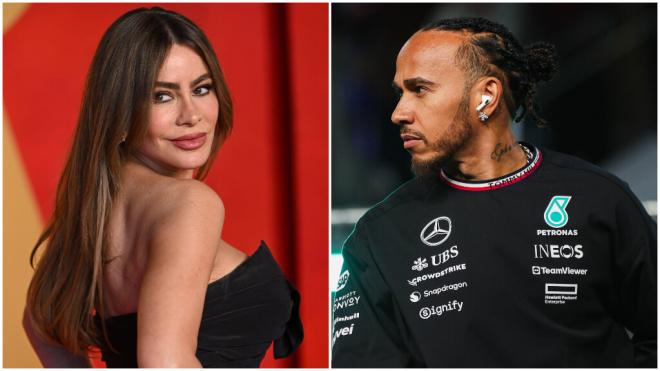 Fotomontaje de Lewis Hamilton y Sofia Vergara (Cordon Press)