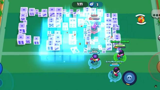 El bug de gadgets infinitos de Meeple en Brawl Stars (Imagen: GoDeiK)