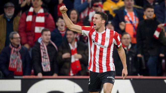 Gol de Oscar de Marcos en Copa ante Osasuna en San Mamés (Foto: Athletic Club).