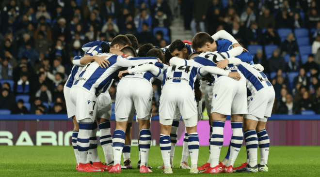 La Real se conjunra antes del partido ante el Rayo. (Foto: Real Sociedad)