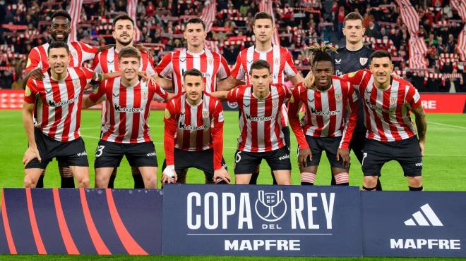 Este es el once que sacaba Ernesto Valverde ante Osasuna en Copa en San Mamés (Foto: Athletic Club