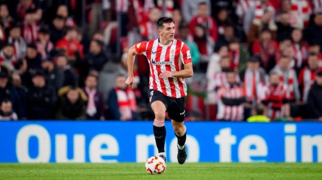 Dani Vivian, en el cruce de Copa ante el CA Osasuna en San Mamés (Foto: Athletic Club).