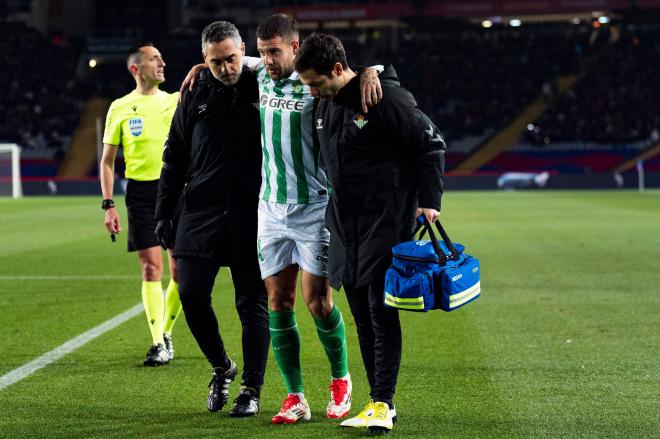 Aitor Ruibal después de su lesión (foto: Cordón Press).