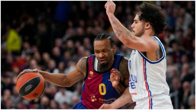 El partido entre el Barcelona y el Anadolu Efes. (Foto: EFE)