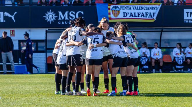 Piña del VCF Femenino (Foto: Valencia CF).