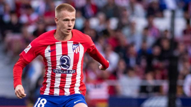 Arthur Vermeeren, en un partido con el Atlético de Madrid (Cordon Press)