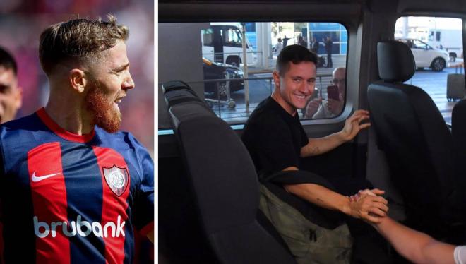 Iker Munain vacila a Ander Herrera en su llegada a Argentina.