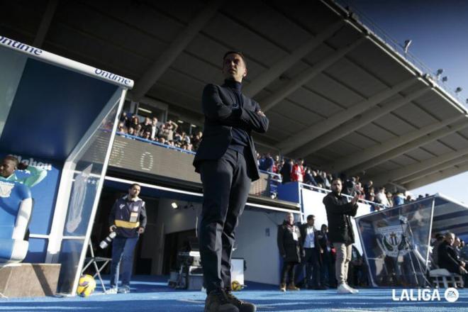 Borja Jiménez, en el Leganés-Atlético.