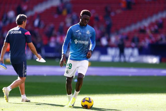 Coba da Costa, antes del Atlético-Getafe (Foto: Europa Press).