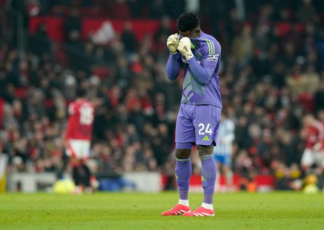 André Onana tras su error ante el Brighton (Foto: Cordon Press).