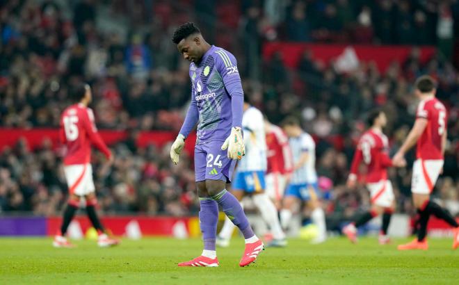 André Onana tras su error ante el Brighton (Foto: Cordon Press).