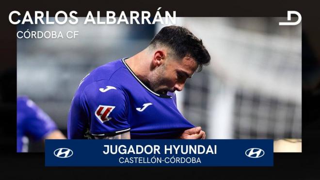 Carlos Albarrán, Jugador Hyundai del Castellón-Córdoba.