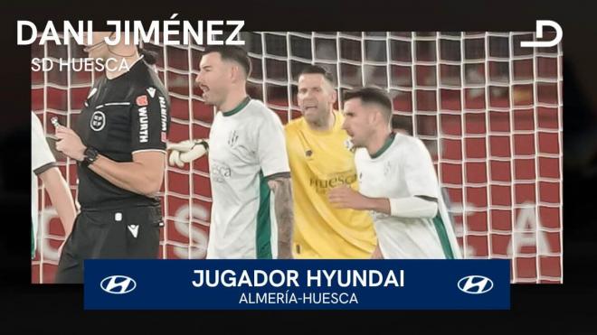 Dani Jiménez, Jugador Hyundai del Almería-Huesca.